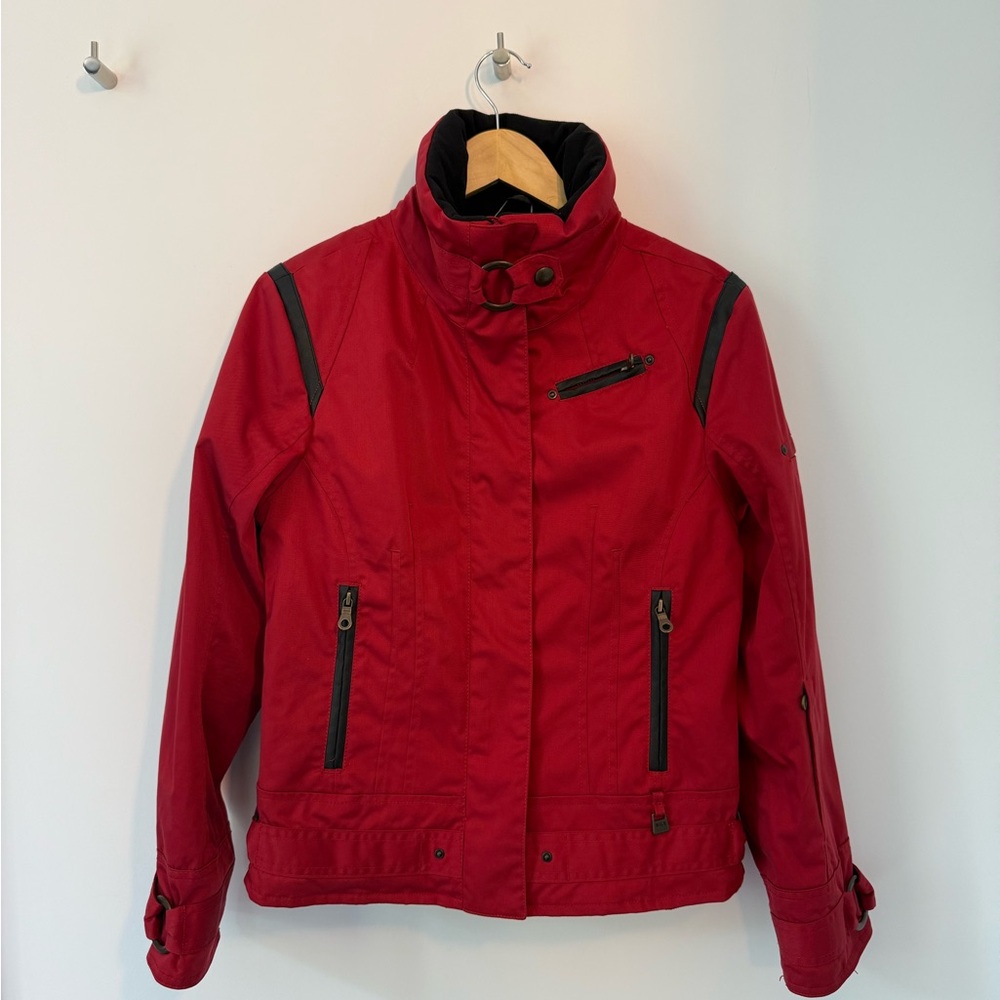 NILS Red and Black Ski Jacket Insulated Snow Coat